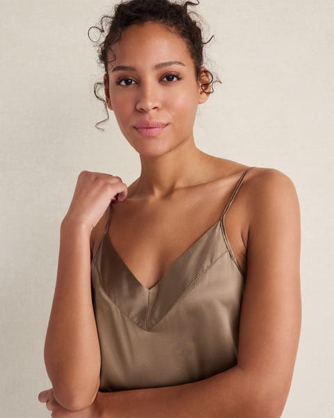 Washable Silk Double V Sleep Cami