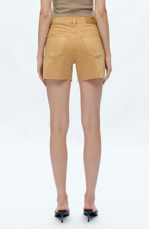 Bayeas High Waist Denim Shorts In Brown