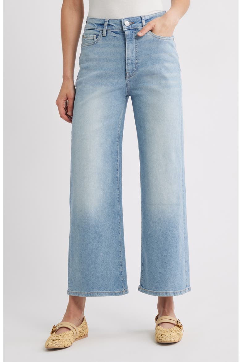 ICN High Waist Crop Wide Leg Jeans, Main, color, LAST SUMMER