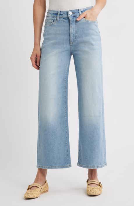 WARP+WEFT ICN High Waist Crop Wide Leg Jeans
