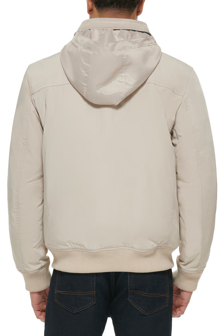 Quilted Lined Flight Bomber Jacket, Alternate, color, STONE