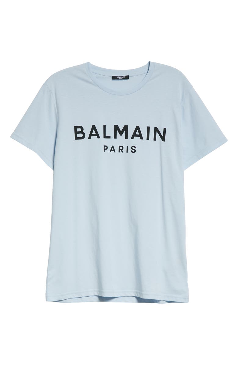 Balmain Logo Cotton Graphic Tee, Alternate, color, 
