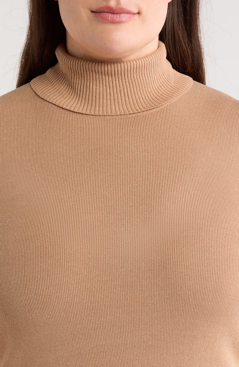 Anne Klein Elbow Sleeve Turtleneck Sweater, Alternate, color, 