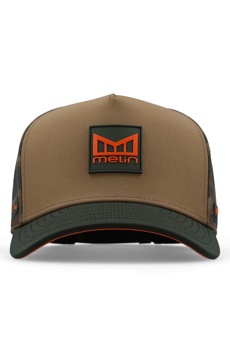 Melin Hydro Odysea Stacked Camo Performance Ball Cap, Alternate, color, Everglade Camo