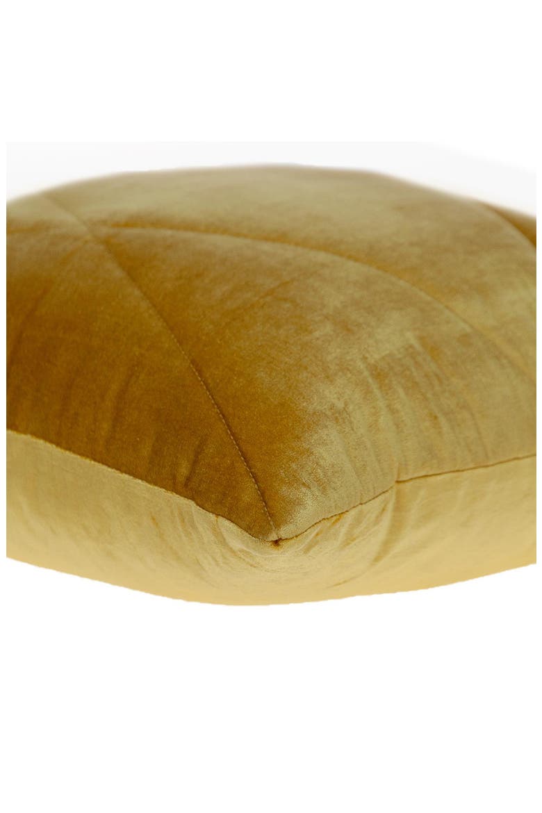 Koko Transitional Yellow Throw Pillow, Alternate, color, YELLOW