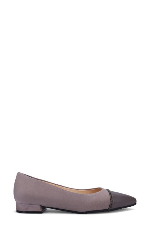 Ron White Kacie Water Resistant Pointed Toe Ballet Flat In Purple