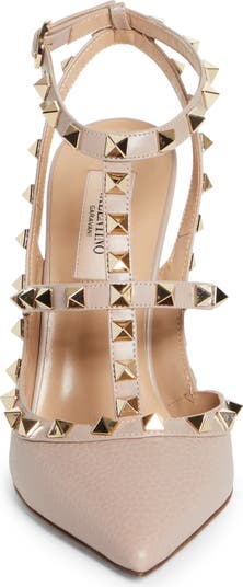 Rockstud Ankle Strap Pump