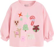 NEXT Kids' Festive Cotton Graphic T-Shirt