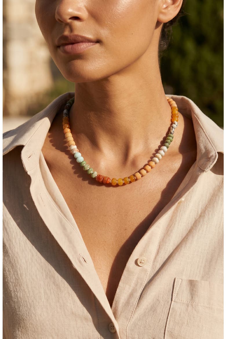 Cinnamon Spice Necklace, Alternate, color, BROWN