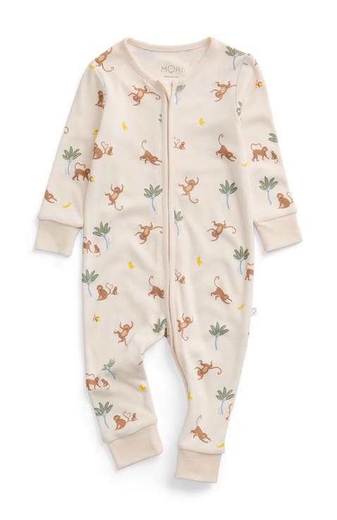 Print Two Way Zip Up Romper