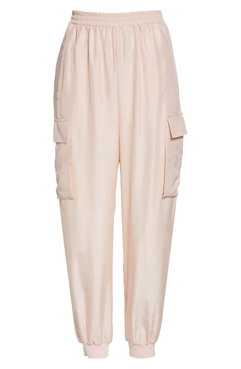 Nicole Miller Silk Joggers, Alternate, color, 