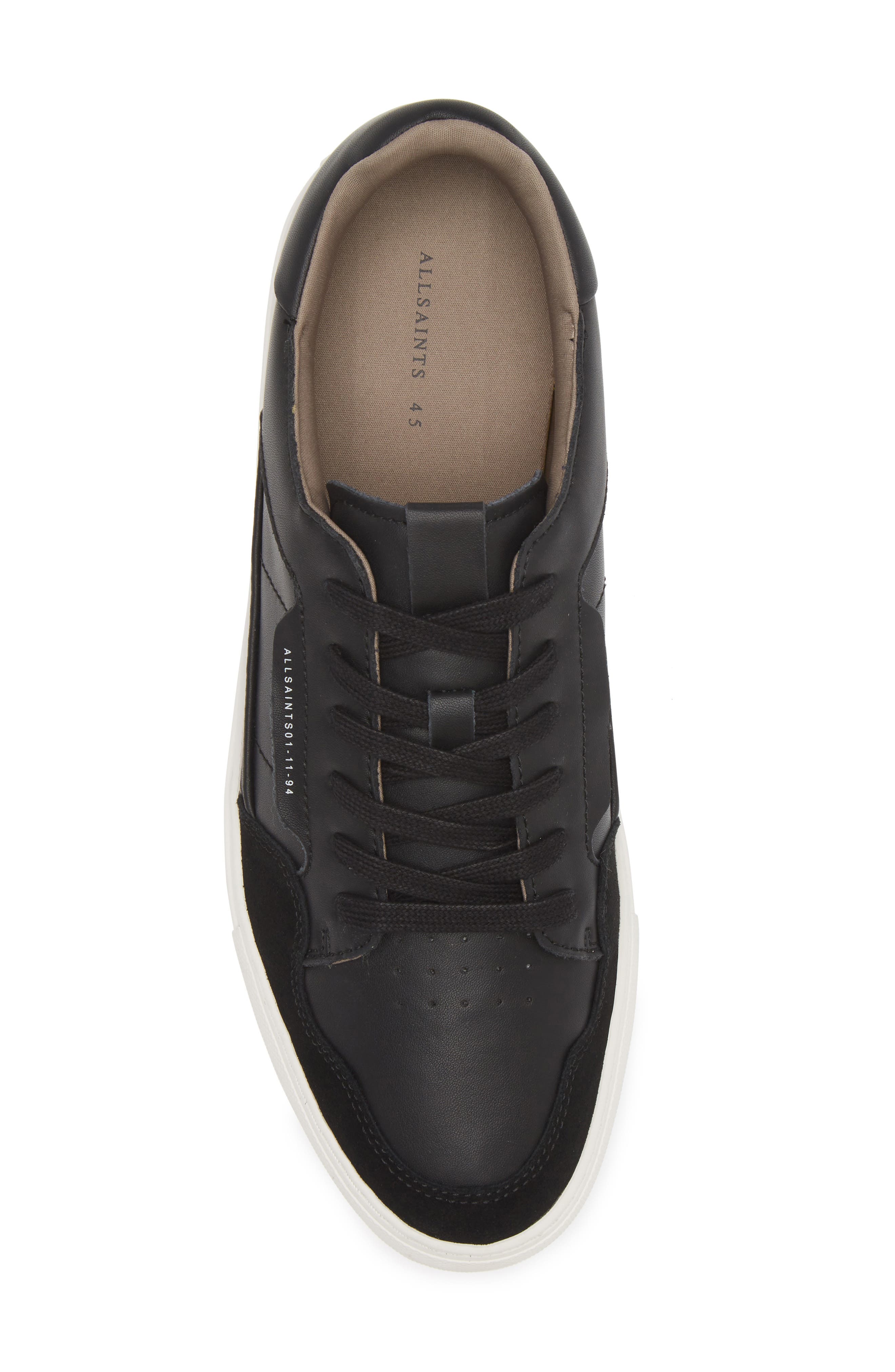 AllSaints Alton Low Top Sneaker, Alternate, color, Black
