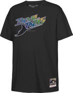 Mitchell & Ness Youth Mitchell & Ness Black Tampa Bay Rays Retro Logo T-Shirt