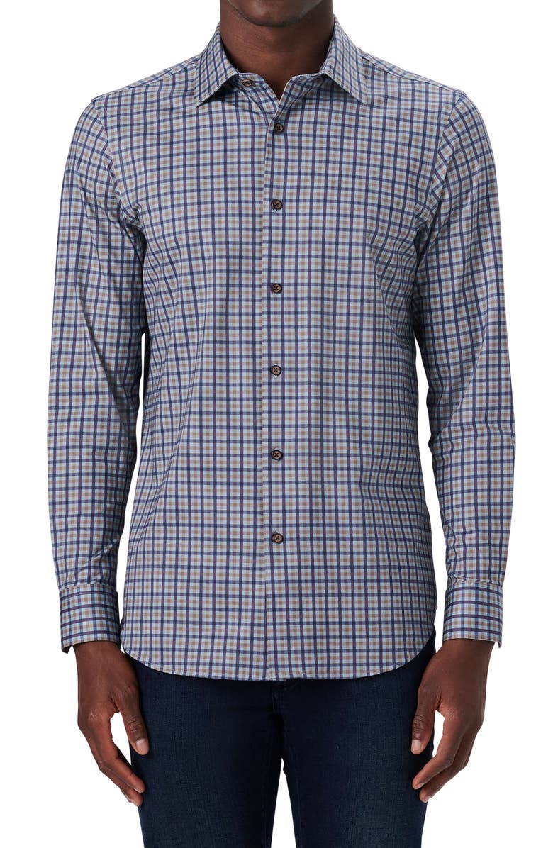 Bugatchi OoohCotton<sup>®</sup> Button-Up Shirt, Main, color,