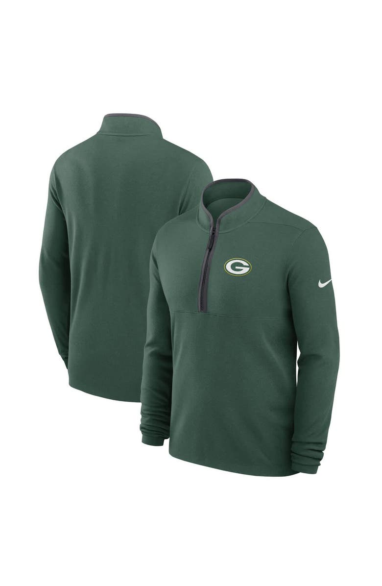 Nike Men's Nike Green Green Bay Packers Lightweight Victory Performance Half-Zip Pullover, Main, color, Green