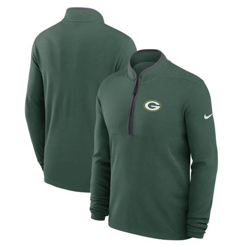 Men's Nike Green Green Bay Packers Lightweight Victory Performance Half-Zip Pullover