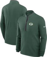 Nike Men's Nike Green Green Bay Packers Lightweight Victory Performance Half-Zip Pullover