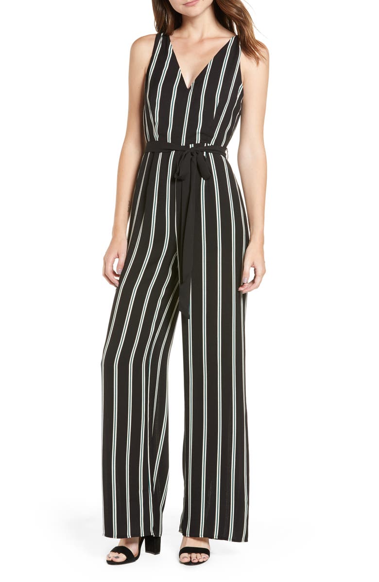 Socialite Deep-V Jumpsuit, Main, color, 