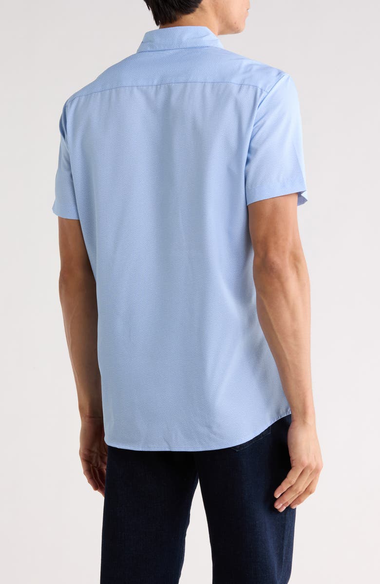 DKNY SPORTSWEAR Olin Short Sleeve Button-Up Shirt, Alternate, color, Blue