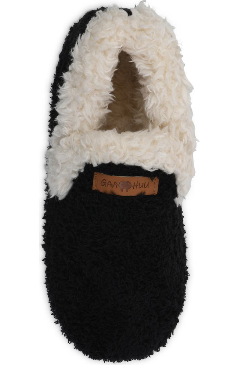 GAAHUU Cozee Faux Fleece Lined Slipper, Alternate, color, Black