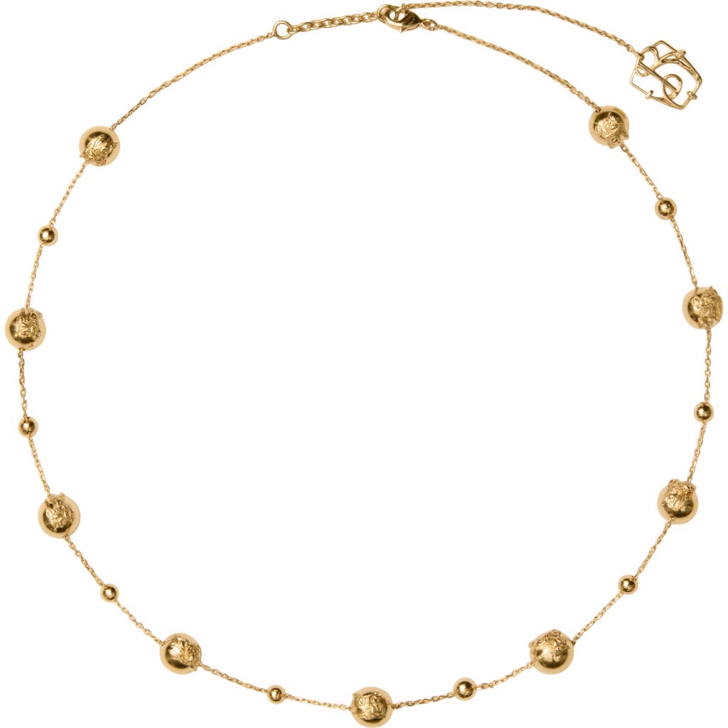 Burberry Ekd Sphere Necklace In Gold