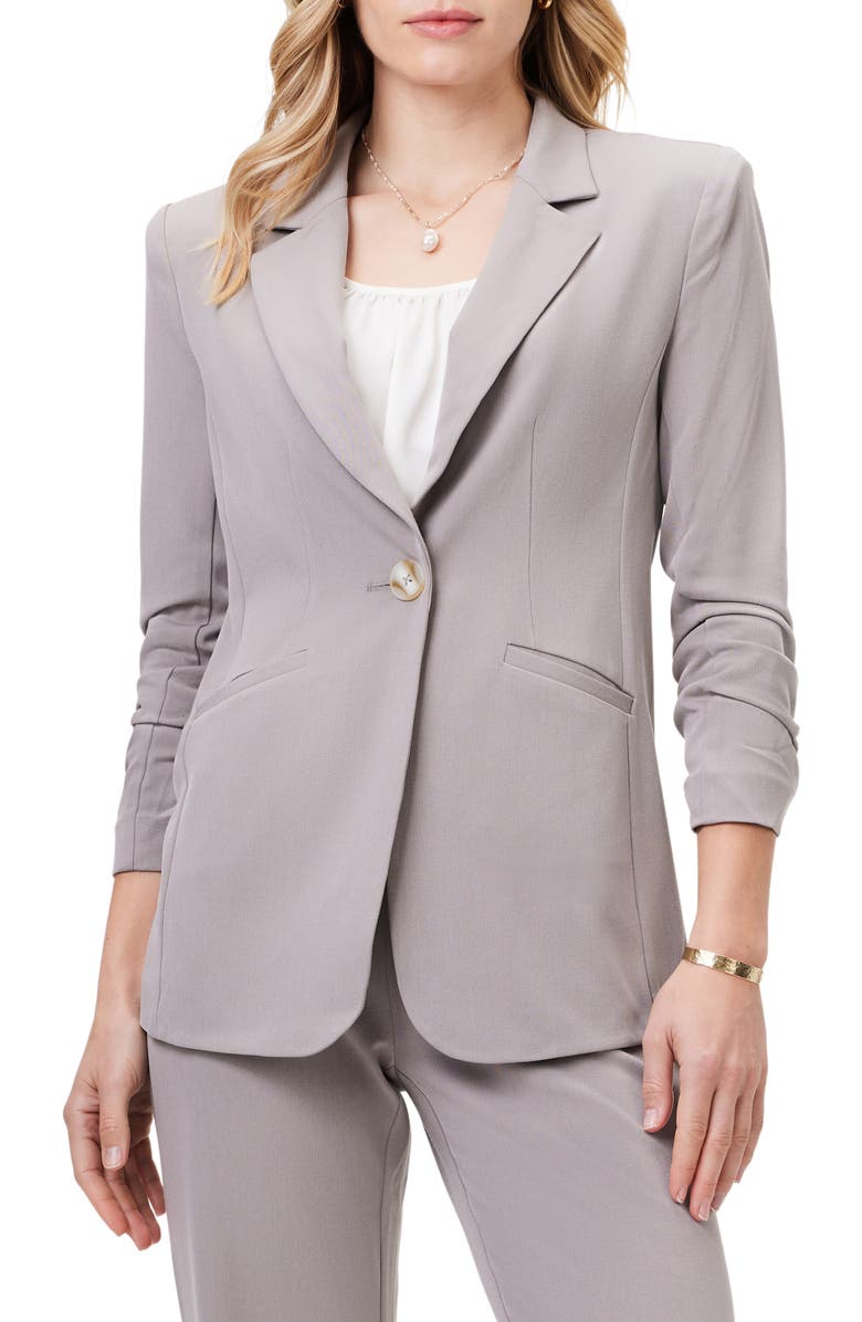 NIC+ZOE Avenue Scrunch Sleeve Blazer, Main, color, 