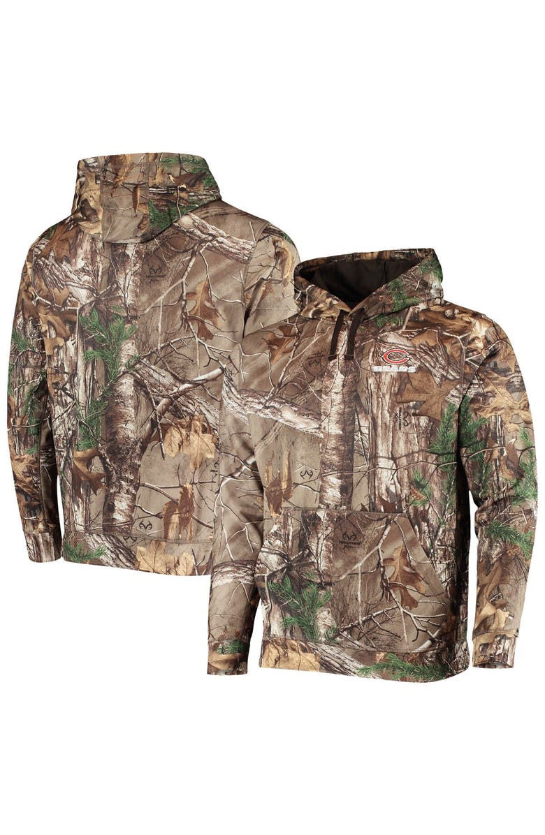 DUNBROOKE Men's Dunbrooke Realtree Camo Chicago Bears Circle Champion Tech Fleece Pullover Hoodie, Main, color, Realtree Camo