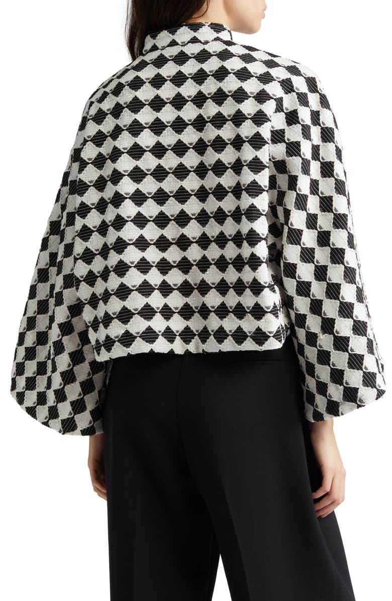 La Vie Style House Check Crop Jacket, Alternate, color,