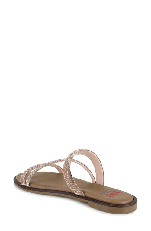 National Comfort Aranda Crystal Embellished Sandal In Rose Suede