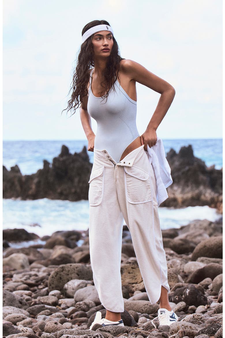 FP Movement Timko Cotton Blend Crop Pants, Alternate, color, WHITE