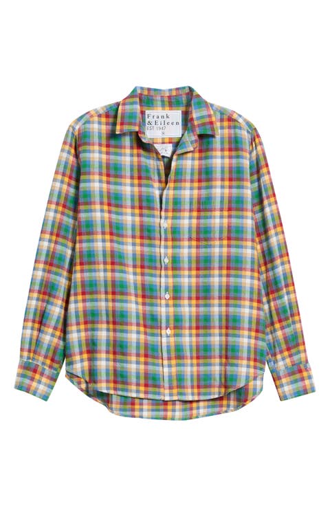 Eileen Check Cotton Flannel Button-Up Shirt