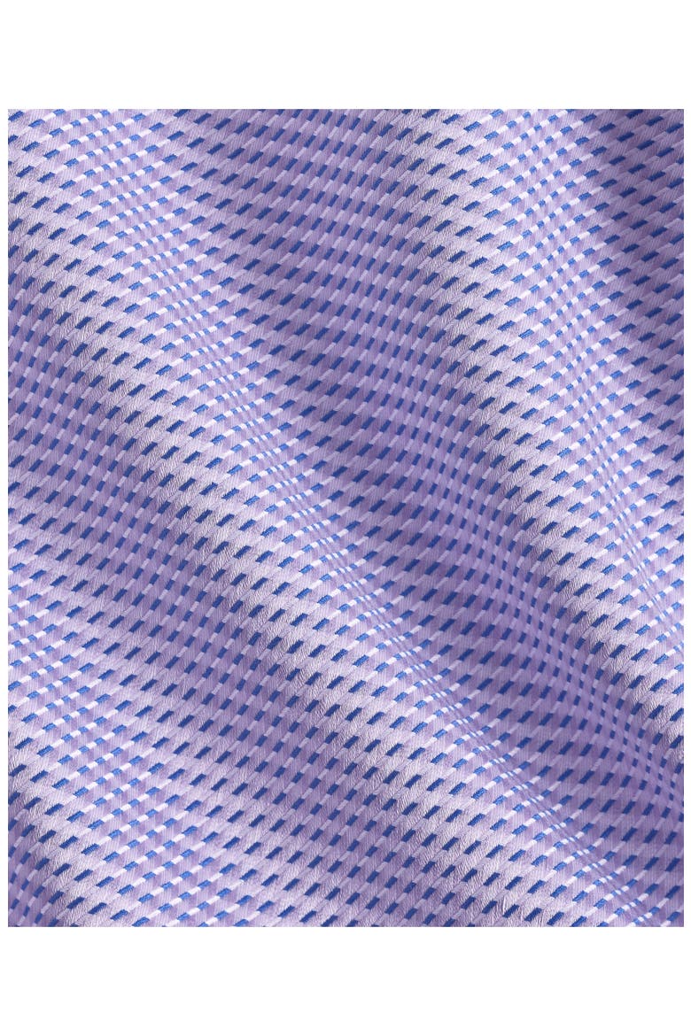 Regular Fit Geo Pattern Cotton Dobby Dress Shirt, Alternate, color, LILAC/ NAVY