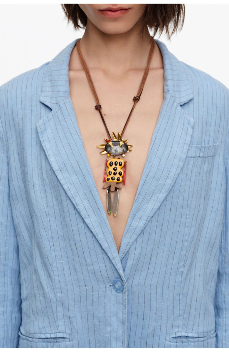 Bimba y Lola Aged Dancer Pendant, Alternate, color, Blue