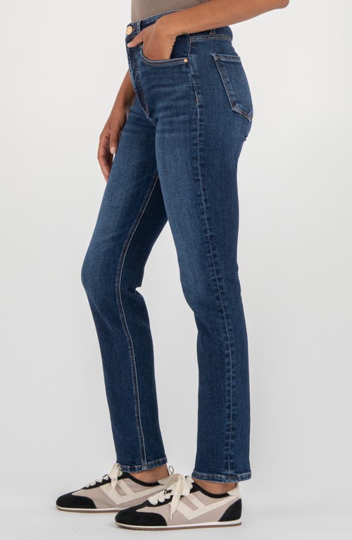 Kut From The Kloth Elizabeth High Waist Ankle Straight Leg Jeans In Animal Print