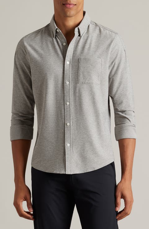 WFH Knit Button-Up Shirt