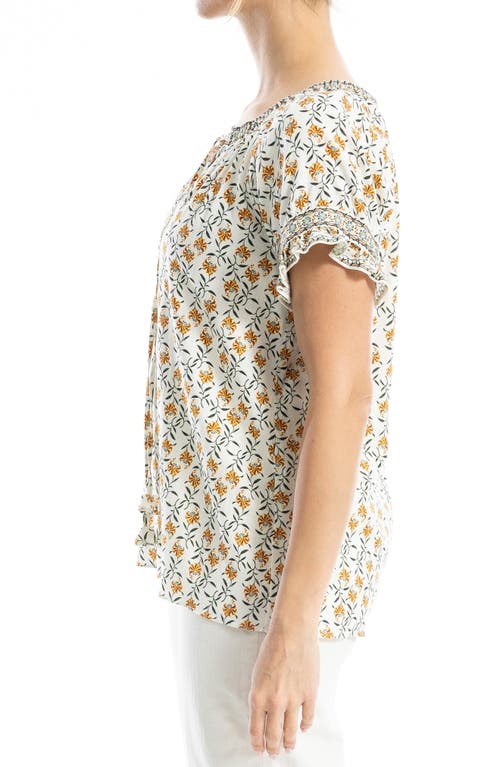 MAX STUDIO MAX STUDIO RUFFLE SLEEVE TOP 