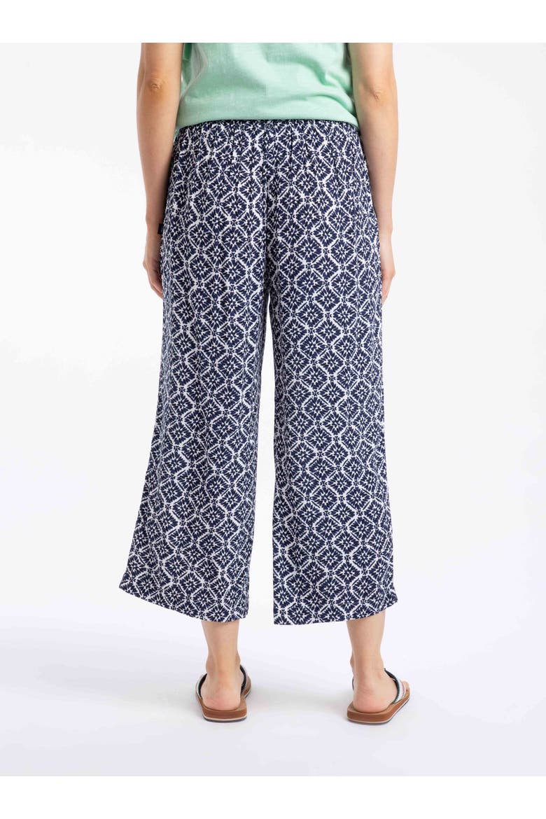 Sarita Printed Wide Leg Cropped Trousers, Alternate, color, Twilight