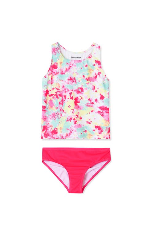 LANDS' END LANDS' END GIRLS CHLORINE RESISTANT TANKINI SWIM SET
