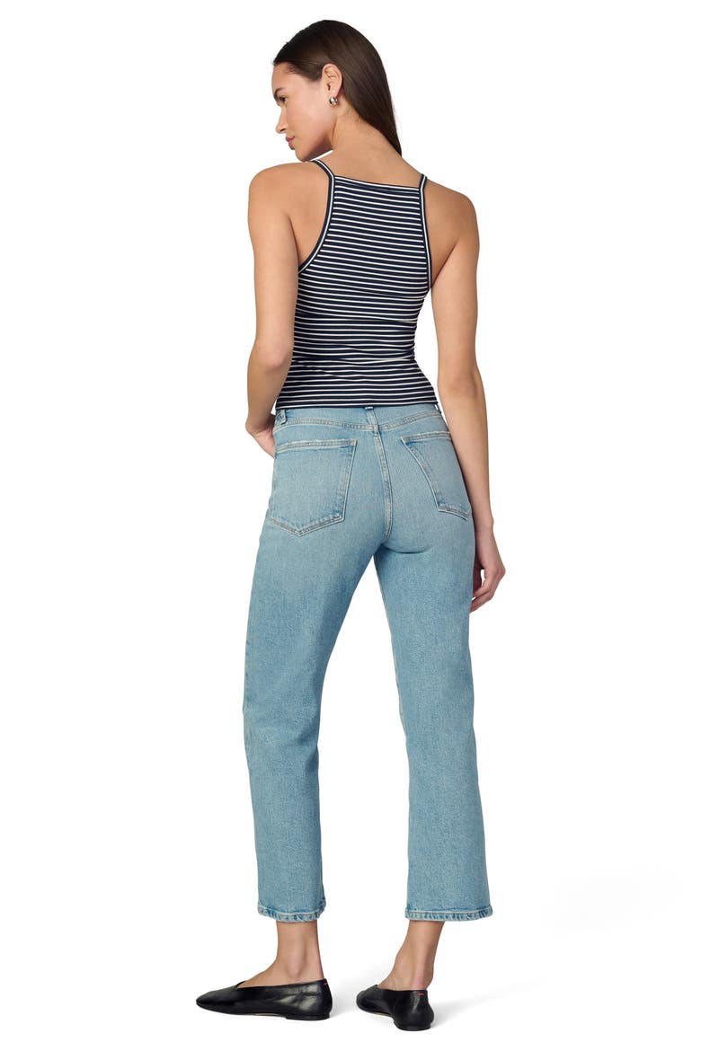 The Everyday Stripe Tank Top, Alternate, color, WHITE/ NAVY STRIPE