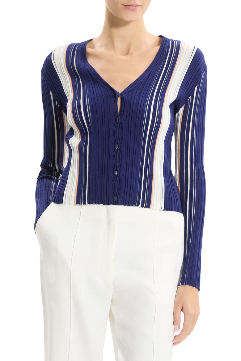 Berk Rib Cardigan, Main, color, NAVY MULTI