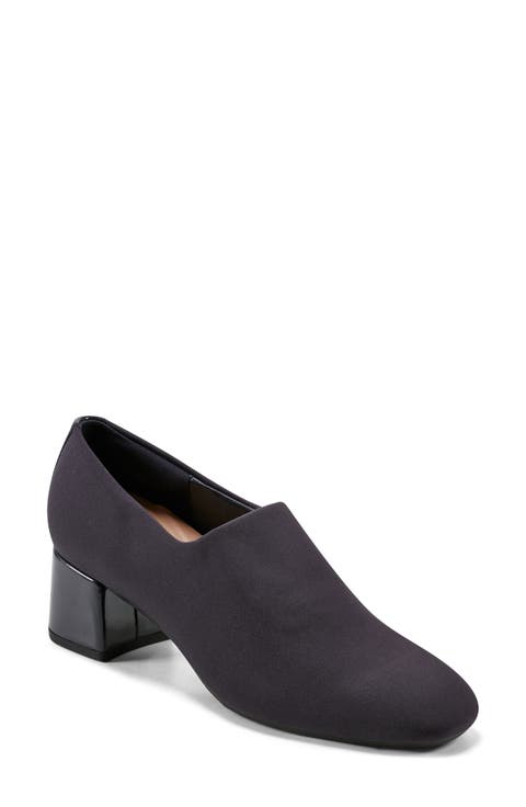 Denisa Block Heel Pump