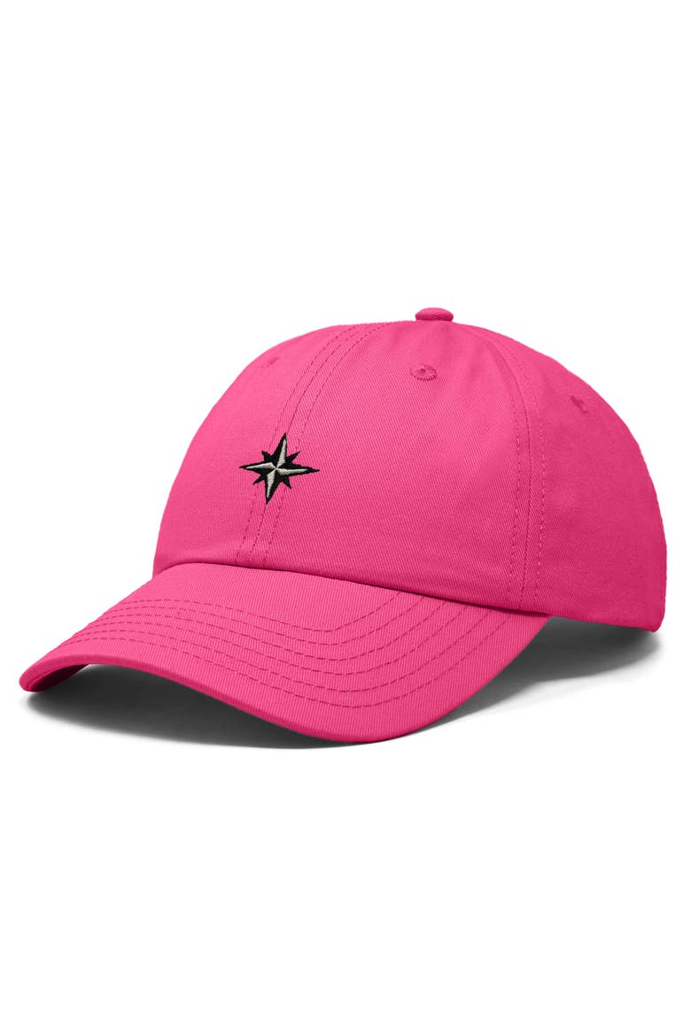 Starpoint Dad Cap, Alternate, color, Hot Pink