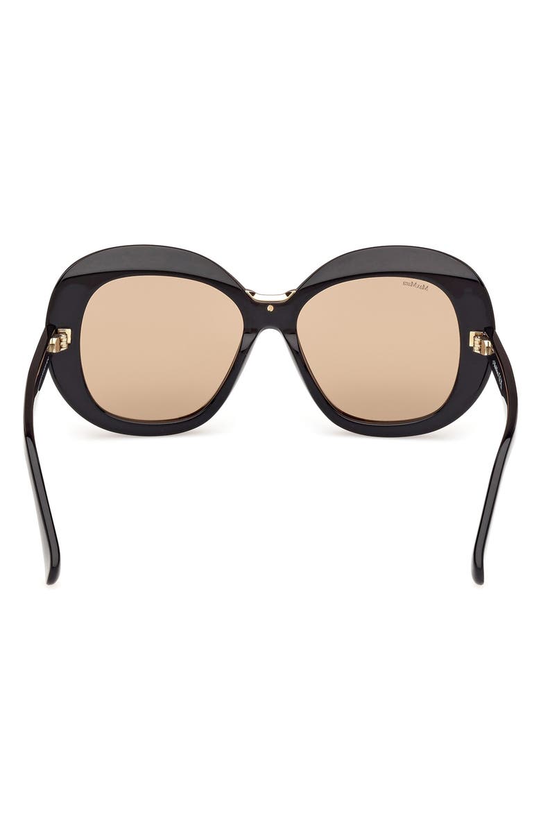 Max Mara Edna 55mm Round Sunglasses, Alternate, color,
