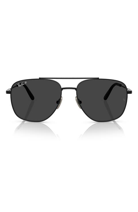 59mm Polarized Square Sunglasses