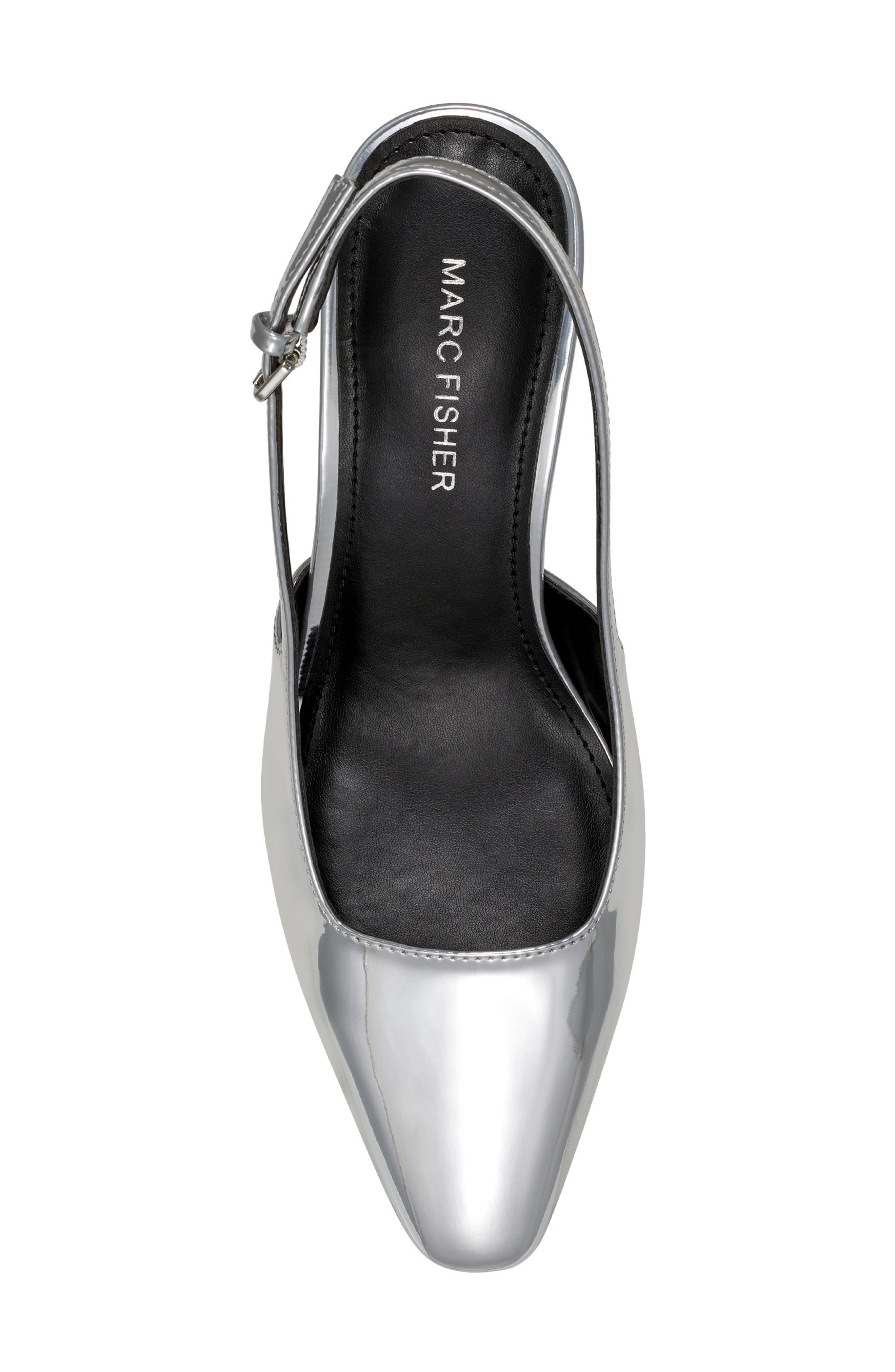 Marc Fisher Lethe Slingback Pump, Alternate, color, Silver