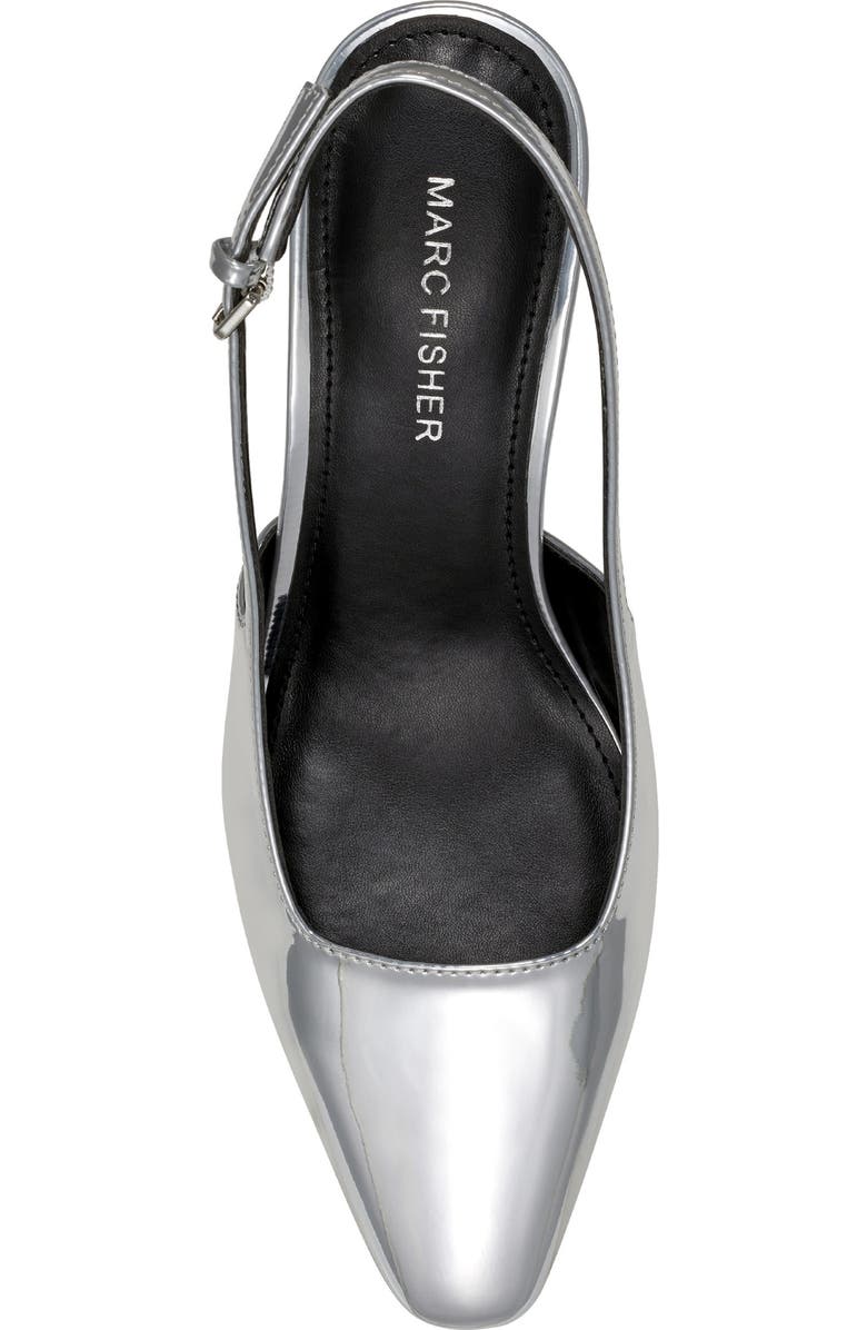 Marc Fisher Lethe Slingback Pump, Alternate, color, Silver