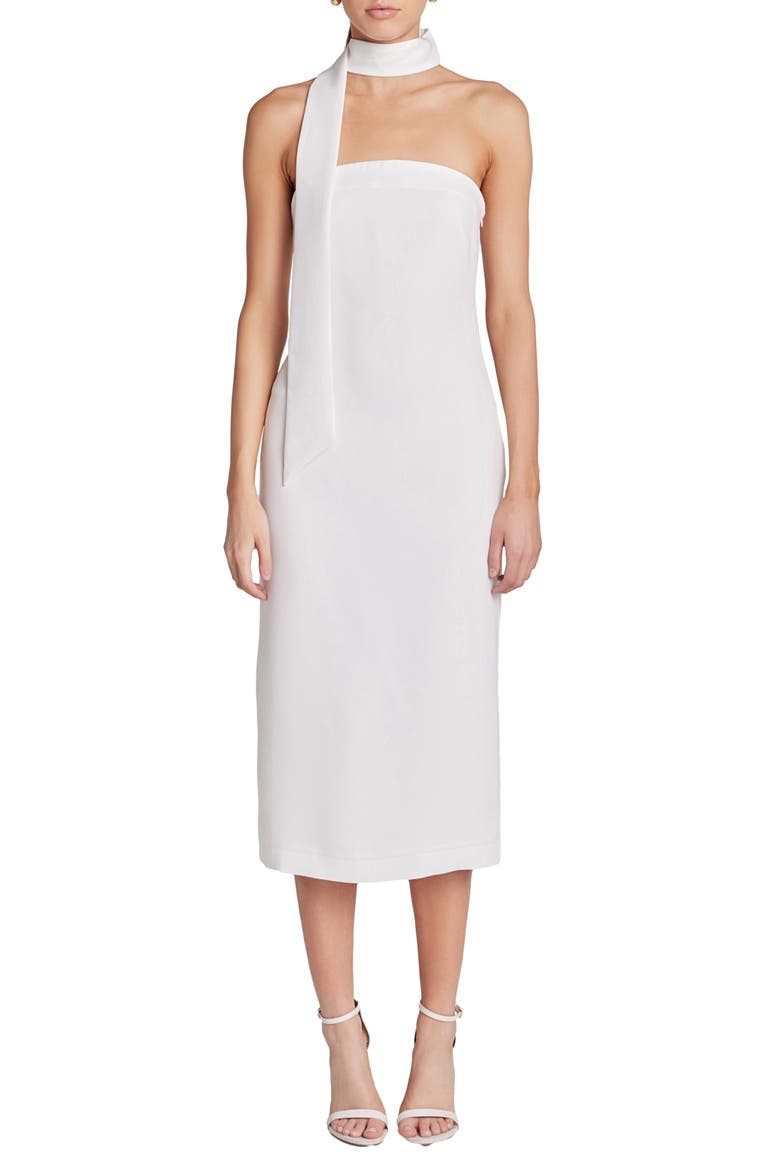 choker neck midi dress ASOS Design - Ribbed Double Layer Midi Dress - Women - Polyester/Cotton/Spandex - 6 US