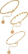 Vince Camuto Set of 3 Chain Bracelets