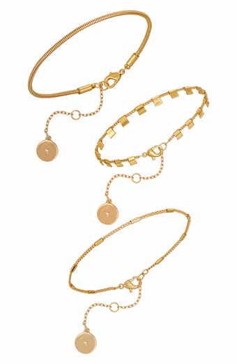 Vince Camuto Set of 3 Chain Bracelets