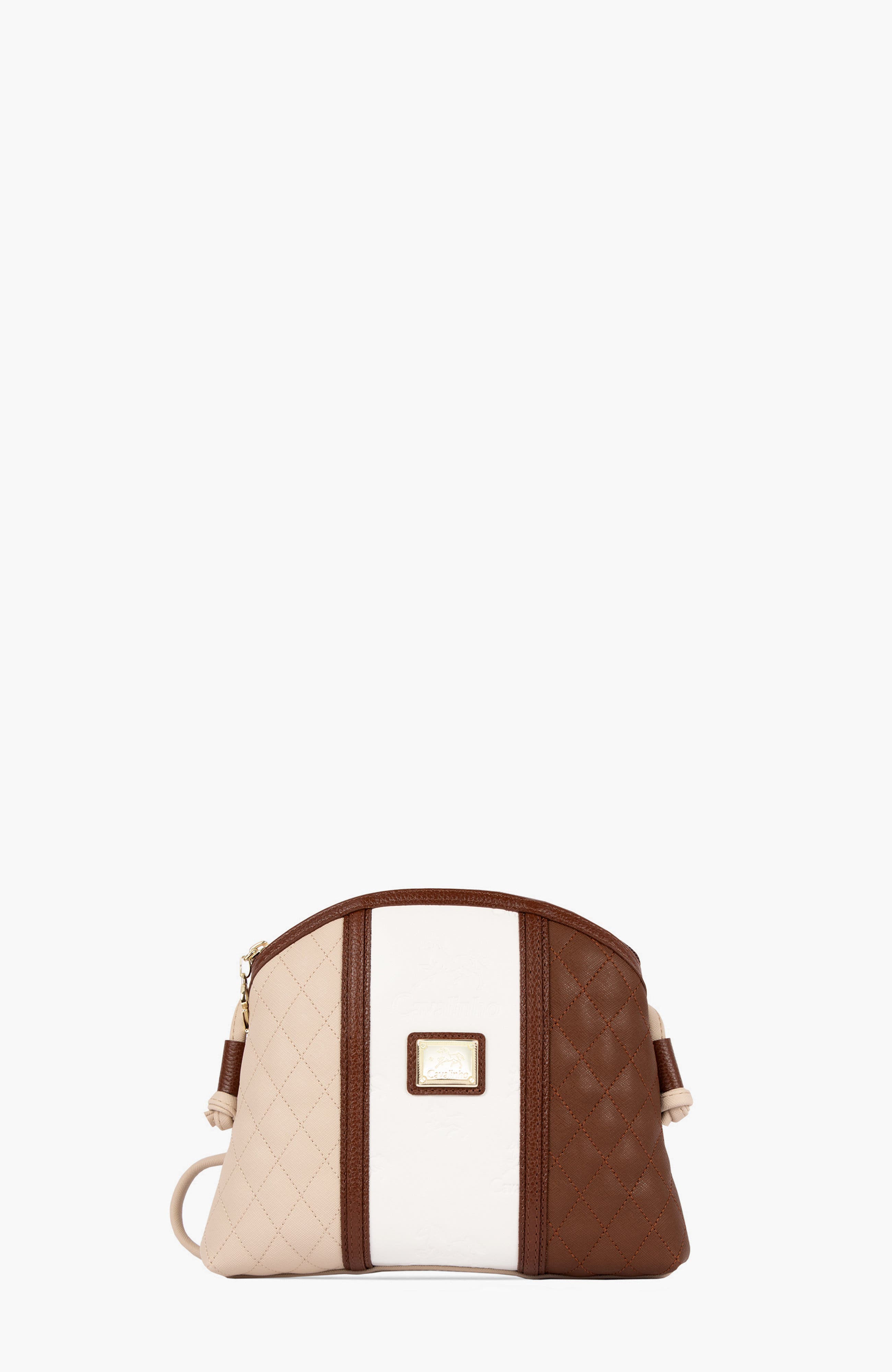 Sublime 5 Small Crossbody Bag, Main, color, Camel Brown / Beige / White